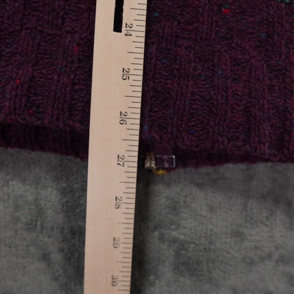 VTG‎ Susan Bristol Ltd Fair Isle Wool Blend Cardigan Sweater L Hong Kong Lined